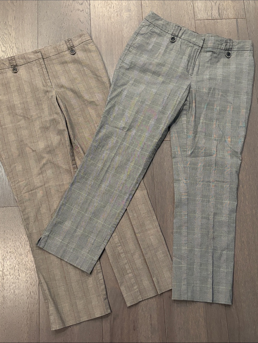 2 New York & Company Plaid Dress Pants